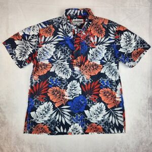 Chubbies Popover Shirt Mens Small Floral Multi Color Button Golf Hawaiian‎ Beach